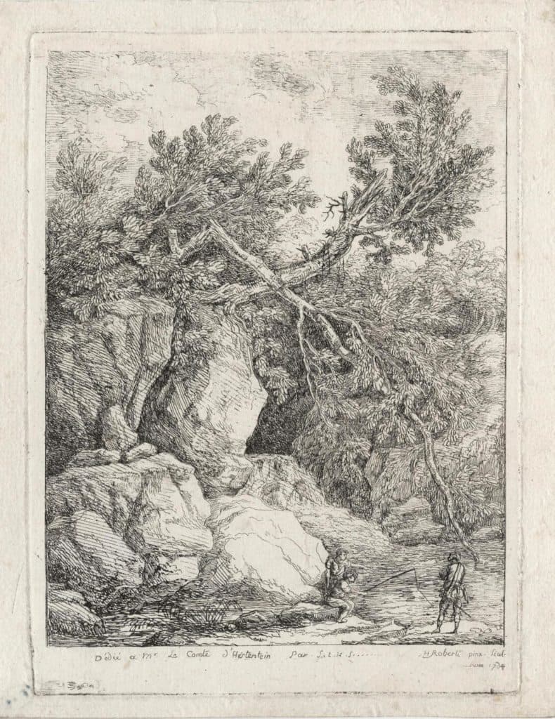 Robert (Hubert) – Le paysage à l’arbre cassé
