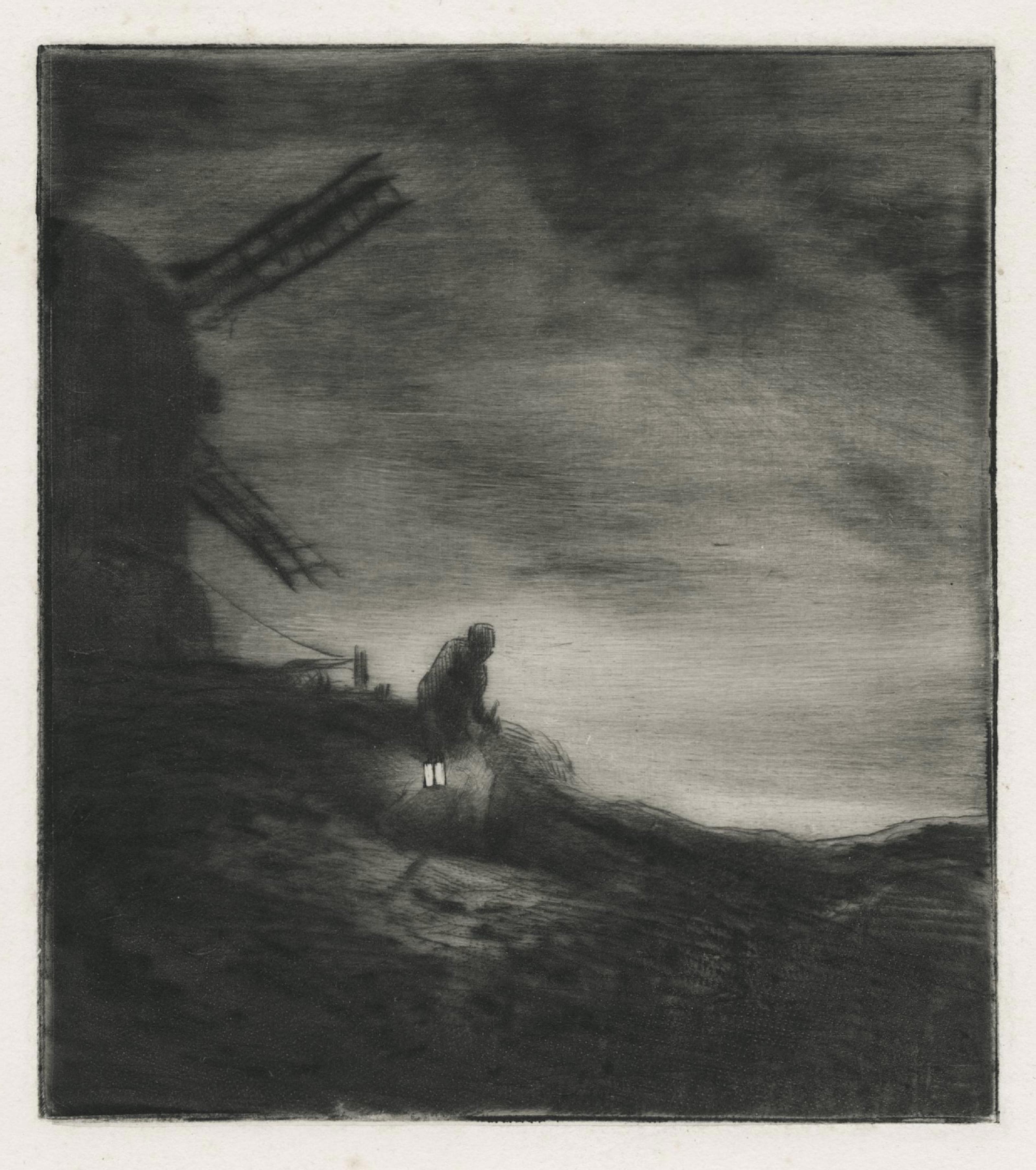 Le moulin et l’homme à la lanterne