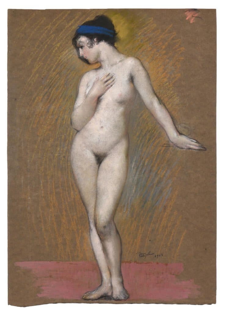 Poetzsch – Nu debout au bandeau bleu