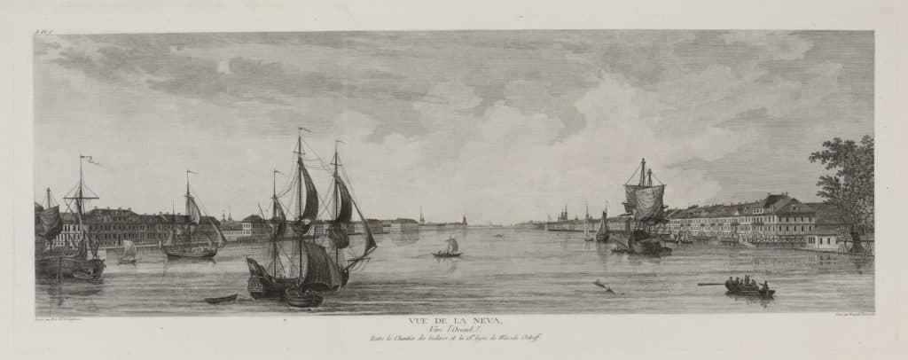 D’après Lespinasse – Vue de la Neva // vers l’Orient