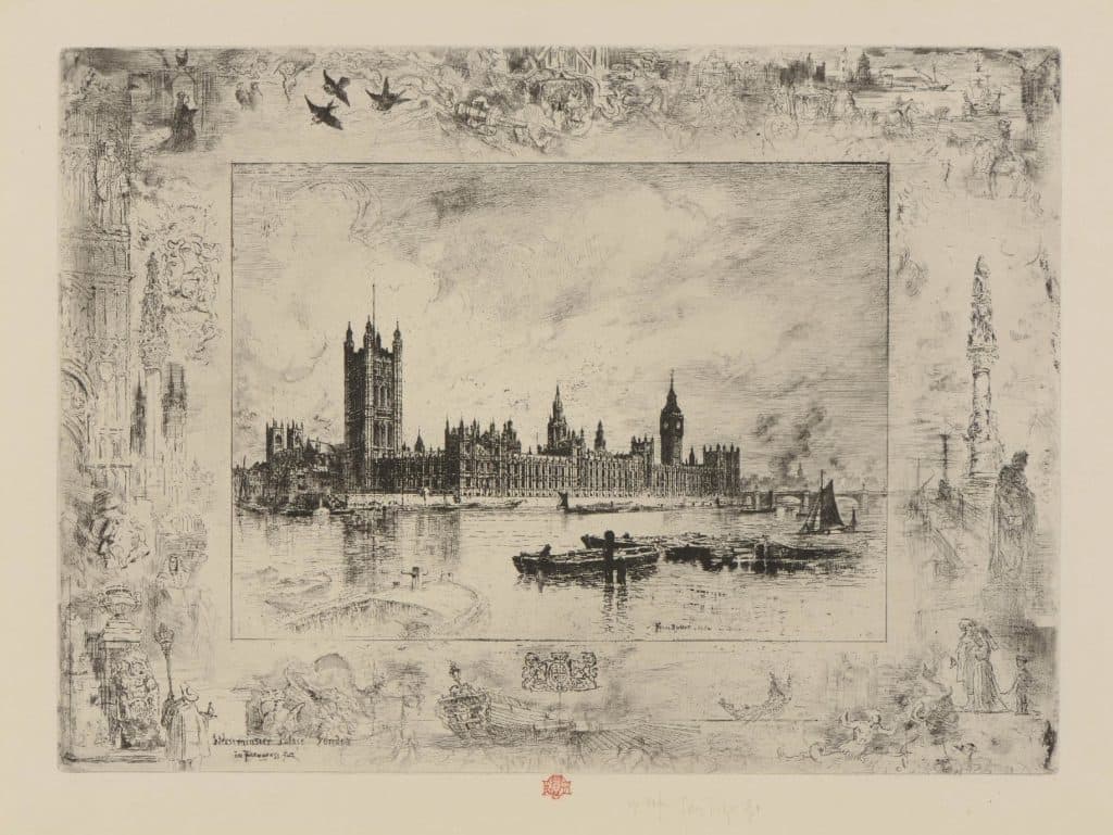 Buhot – Westminster Palace