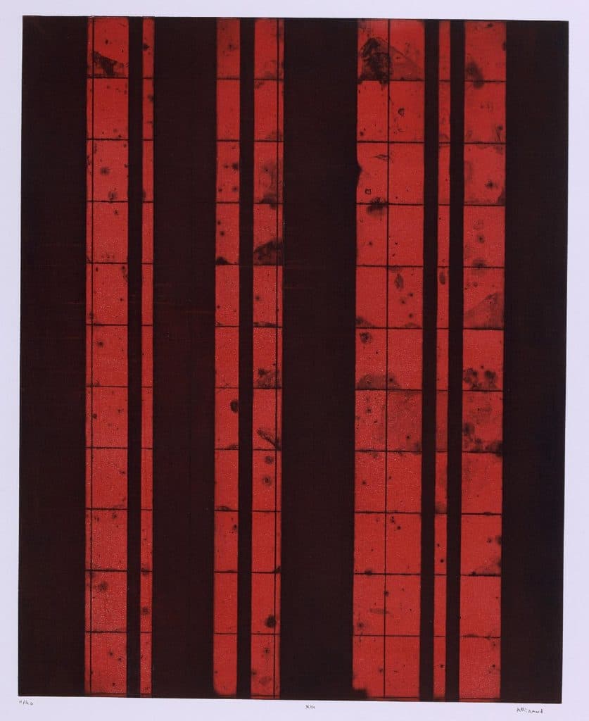 Allirand – XIII (composition en noir et rouge)