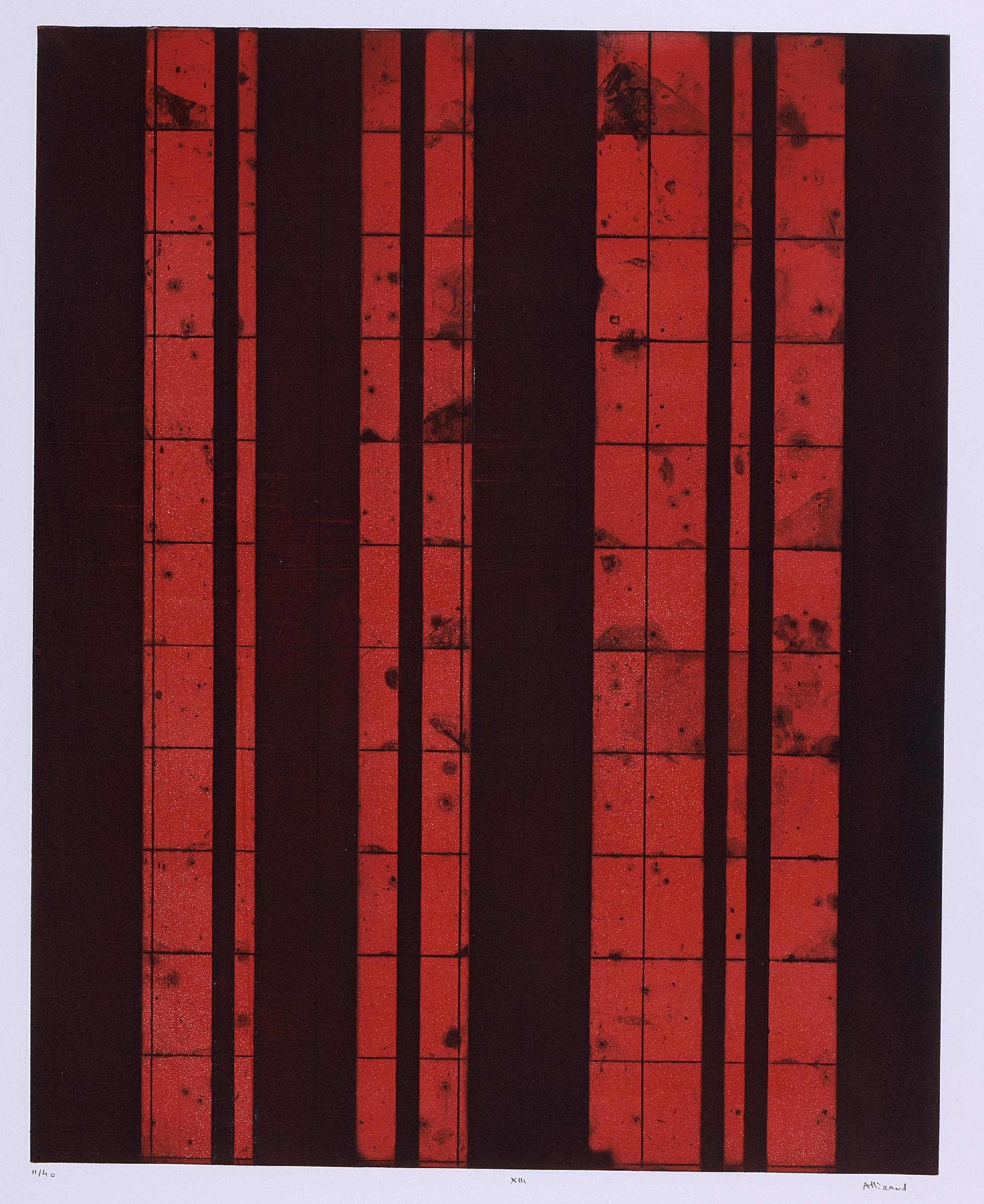 XIII (composition en noir et rouge)