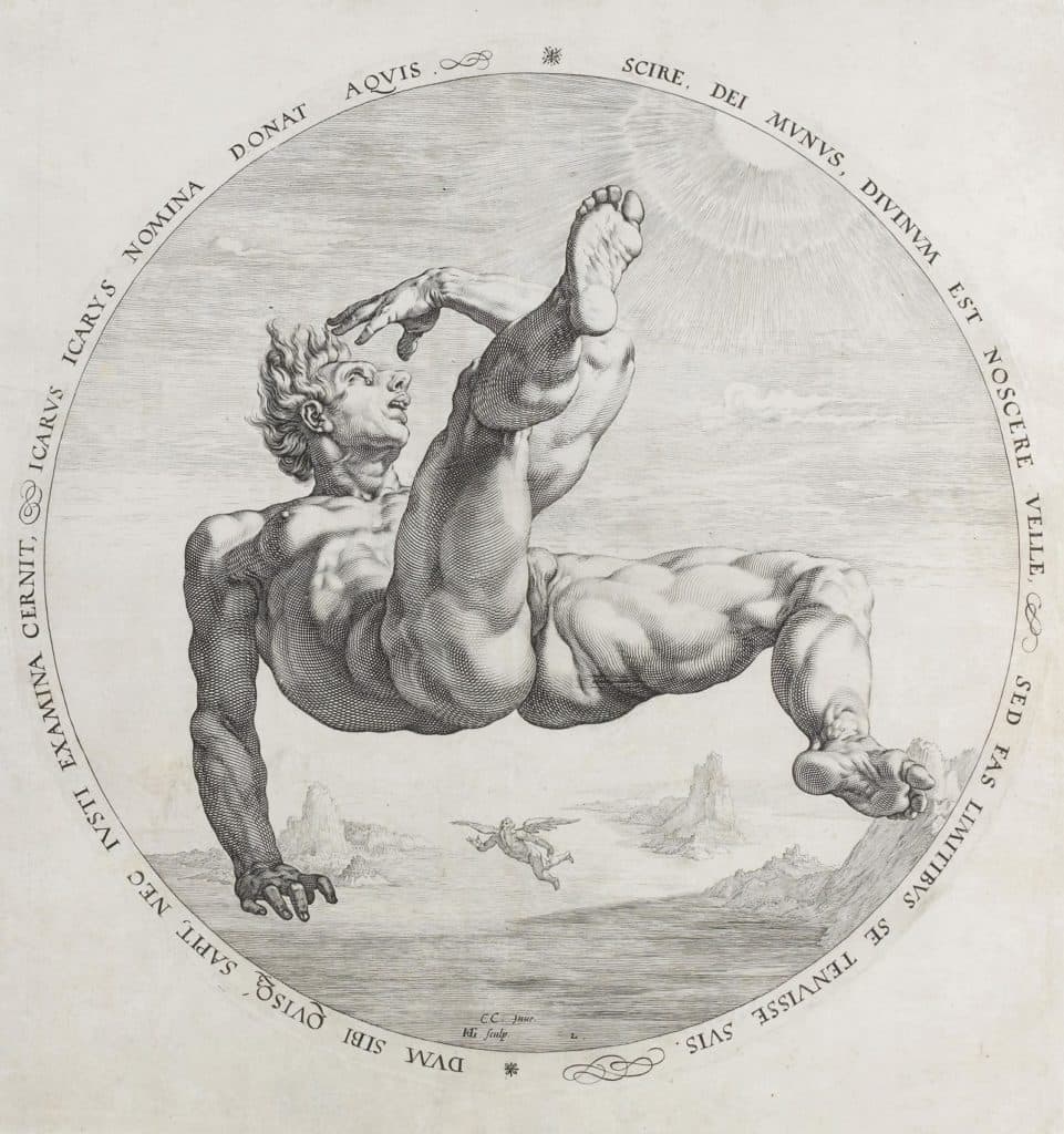 Goltzius – La Chute d’Icare