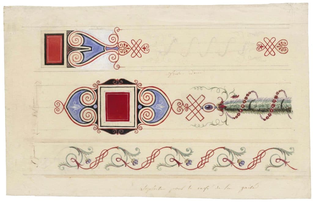 Ecole française XIXe – Frises pour le Café de la Gaité