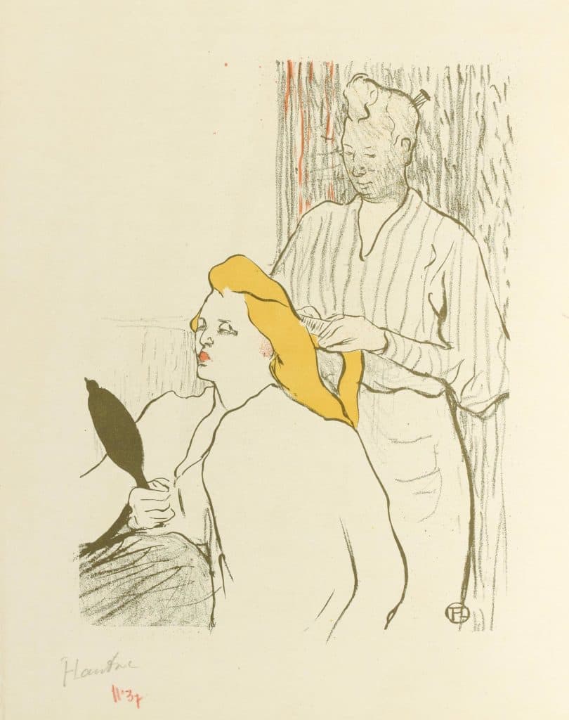 Toulouse-Lautrec – Le coiffeur – Programme du Théâtre Libre