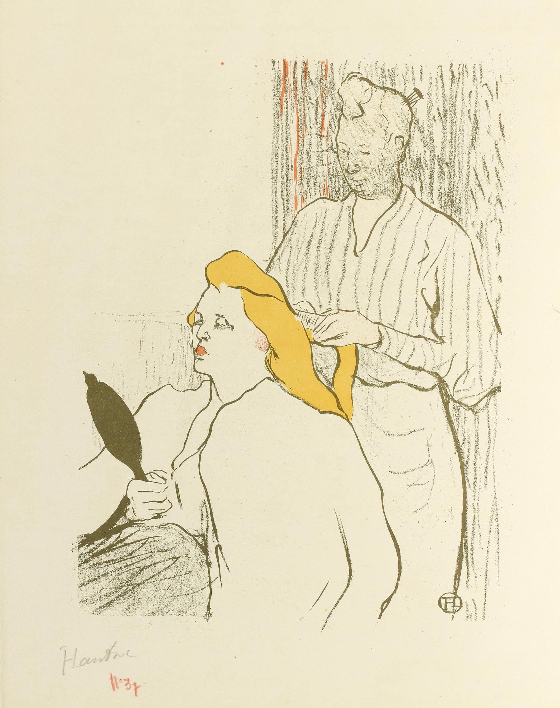 The hairdresser - Programme of the Théâtre Libre