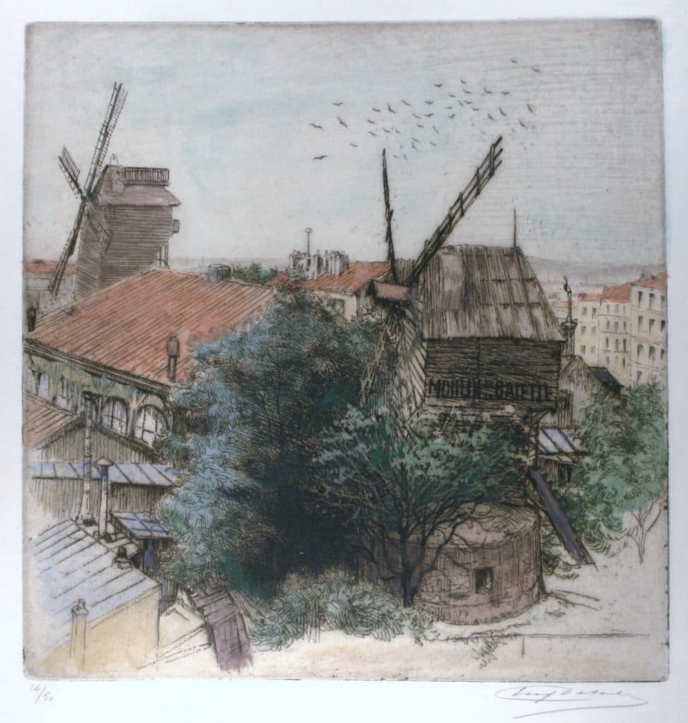 Delâtre (Eugène) – Le moulin de la Galette (Montmartre)