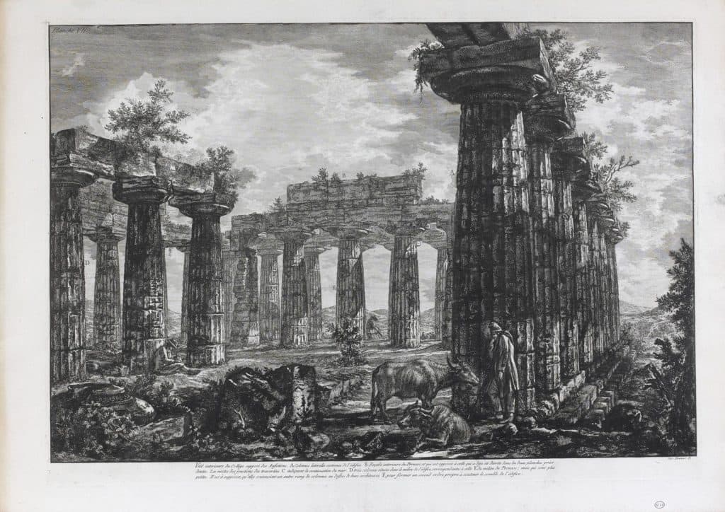 Piranesi – Vue intérieure du Collège supposé des Anfictions