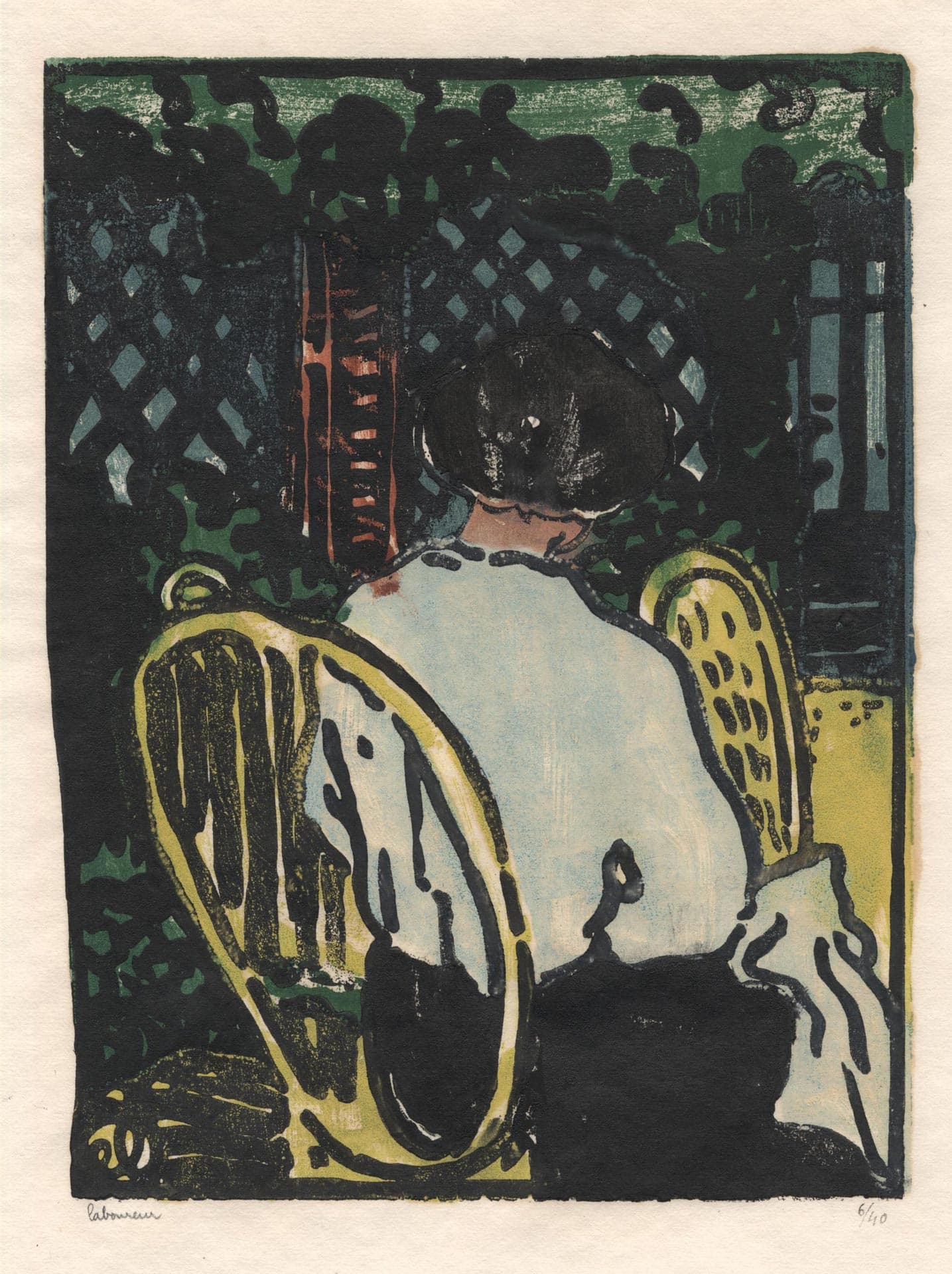Dans le jardin (La soeur de l’artiste)