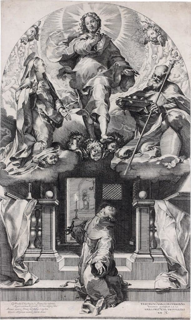 Barocci – Saint François dans la chapelle