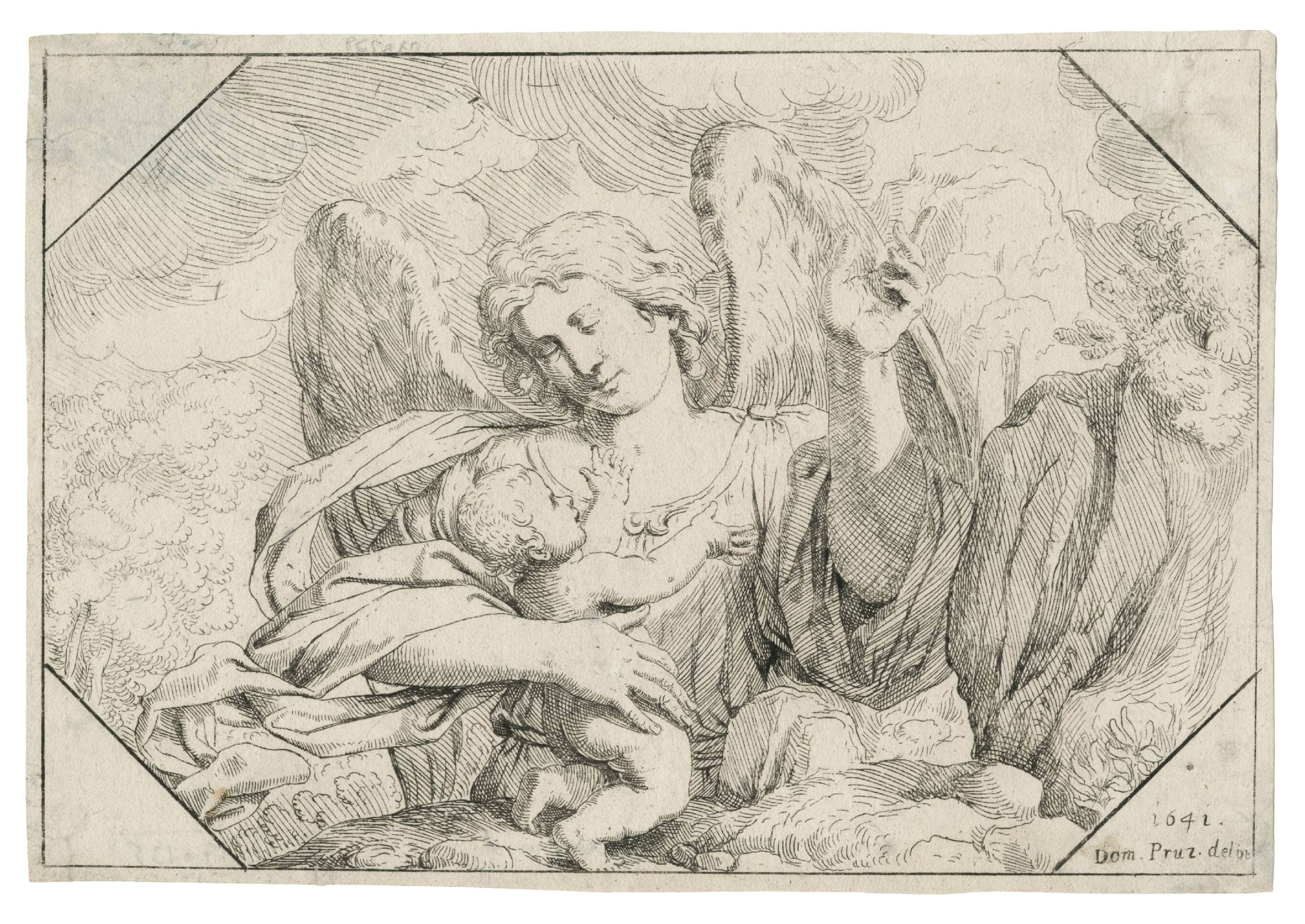 Ange gardien avec un enfant