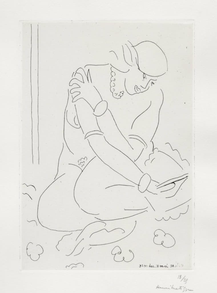 Matisse – Nu accroupi, main sur l’épaule