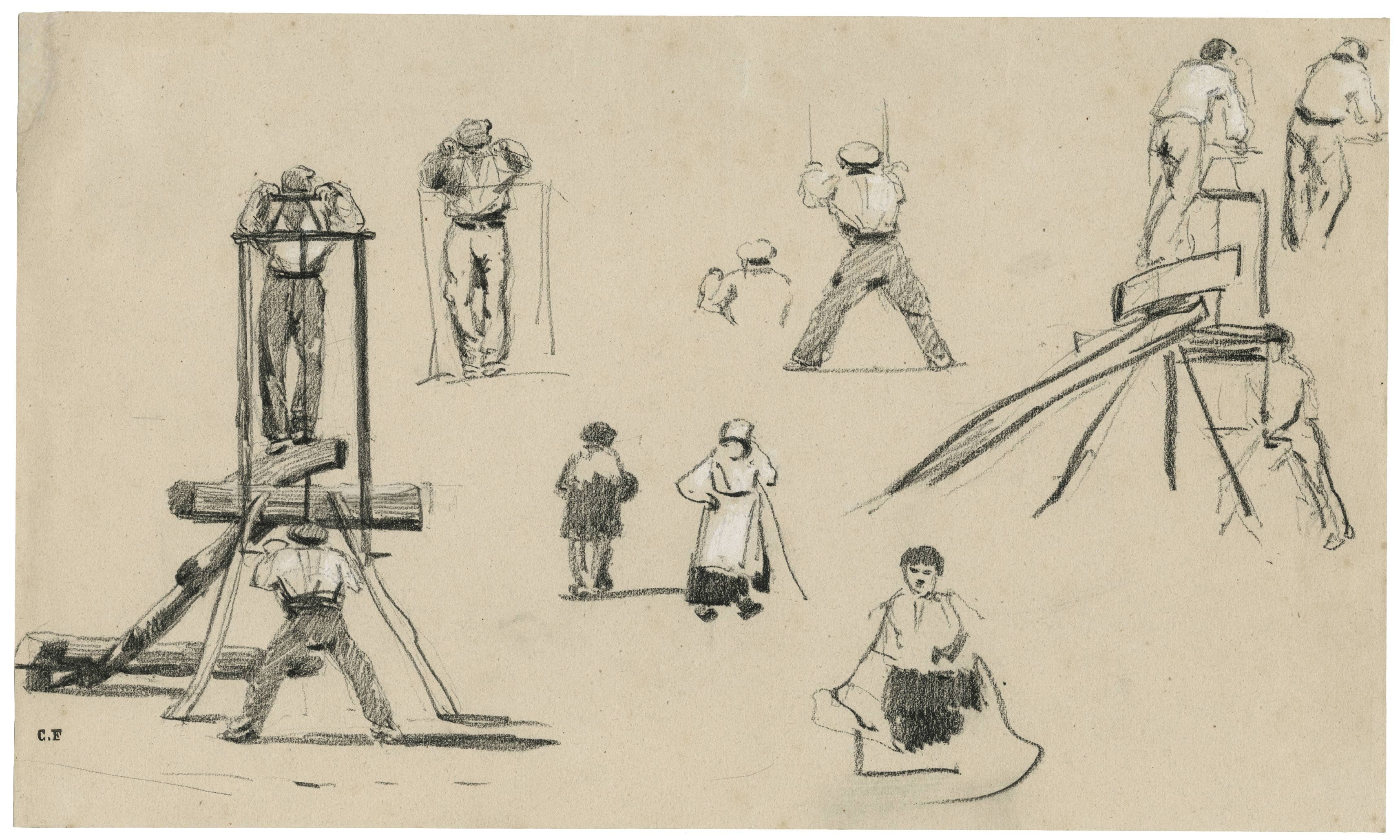 Feuille d’études de personnages