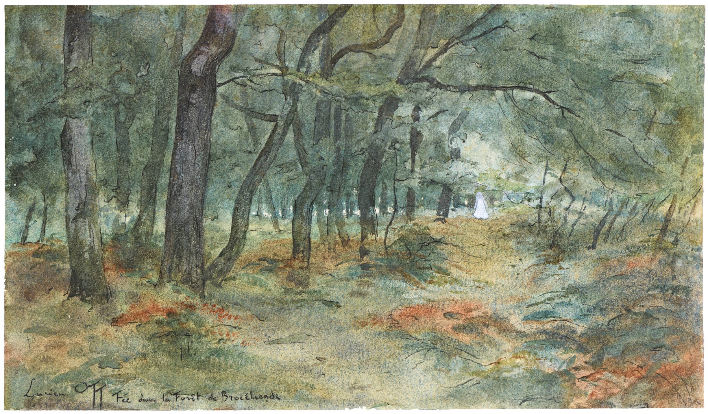 Fée dans la forêt de Brocéliande