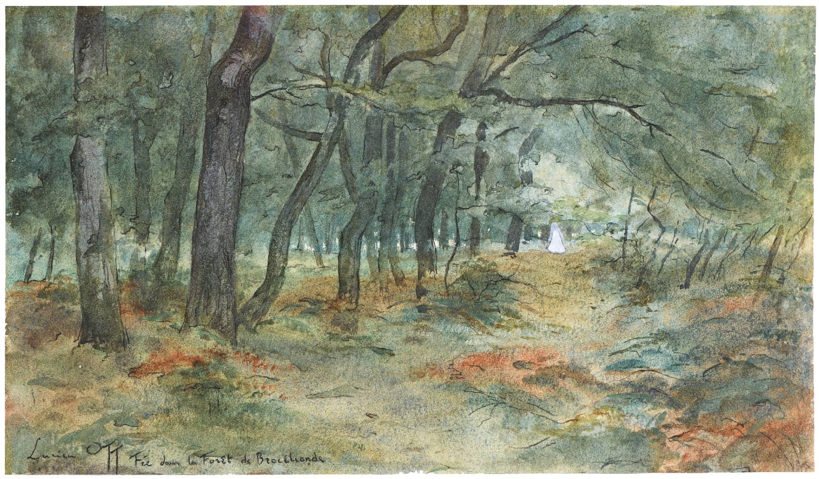 Fairy in Brocéliande's forest