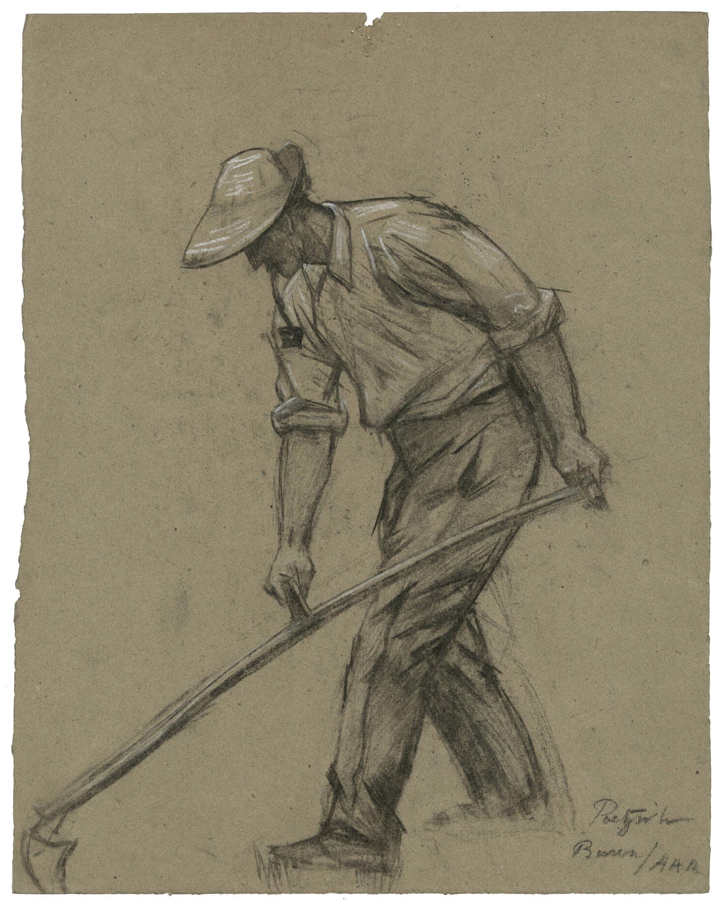 The reaper; on the back, person enshrouded infringing a chimera