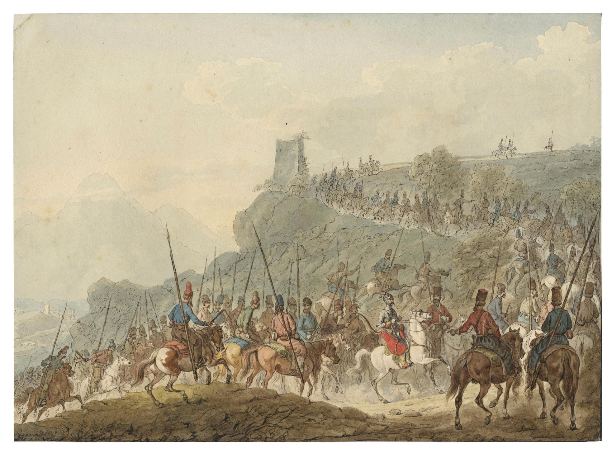 East of Europe's batailion driven by a knight