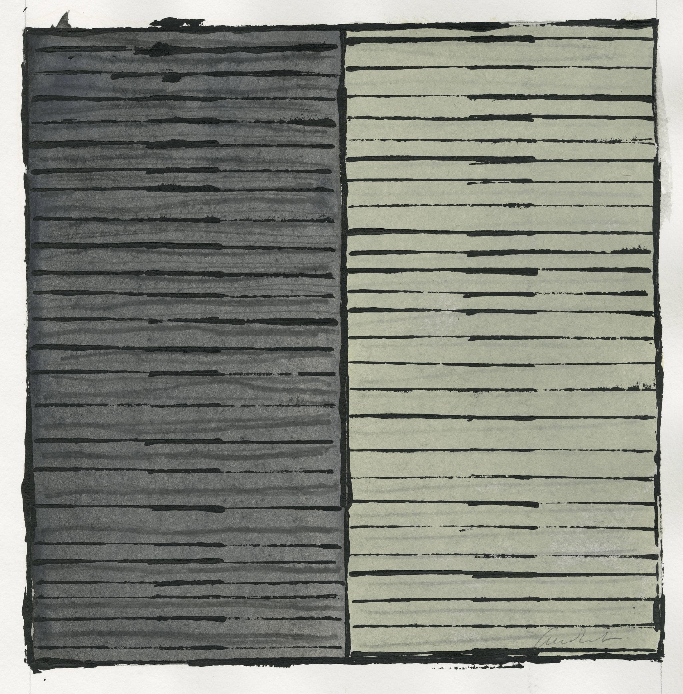 Sans titre (composition en gris et vert)