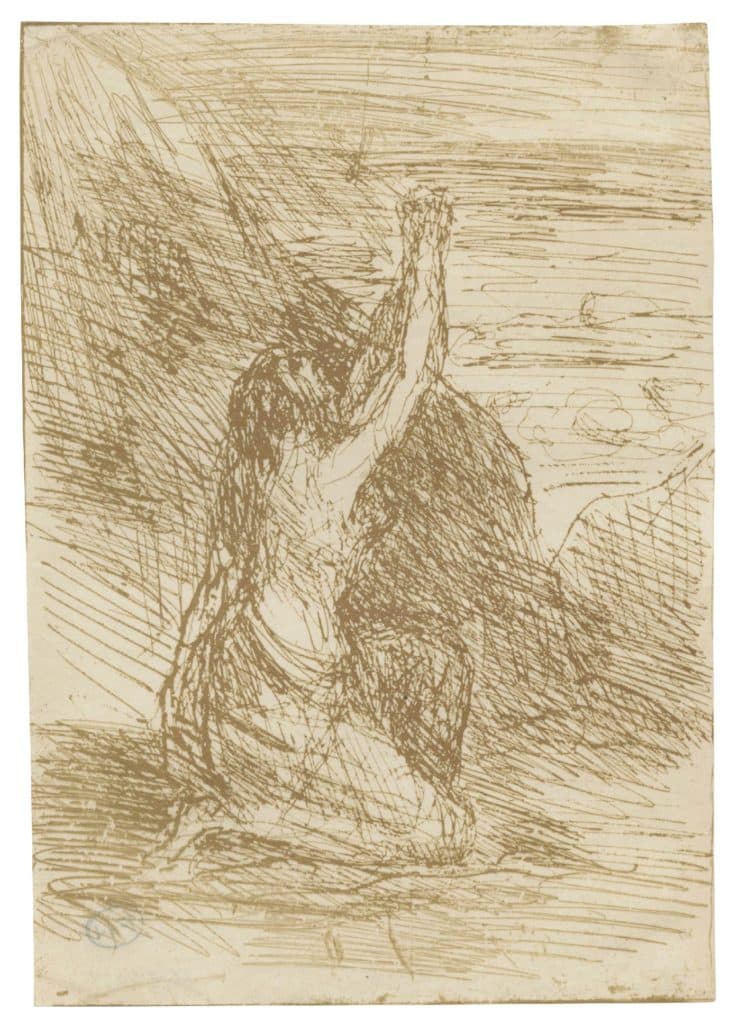 Corot – Madeleine à genoux