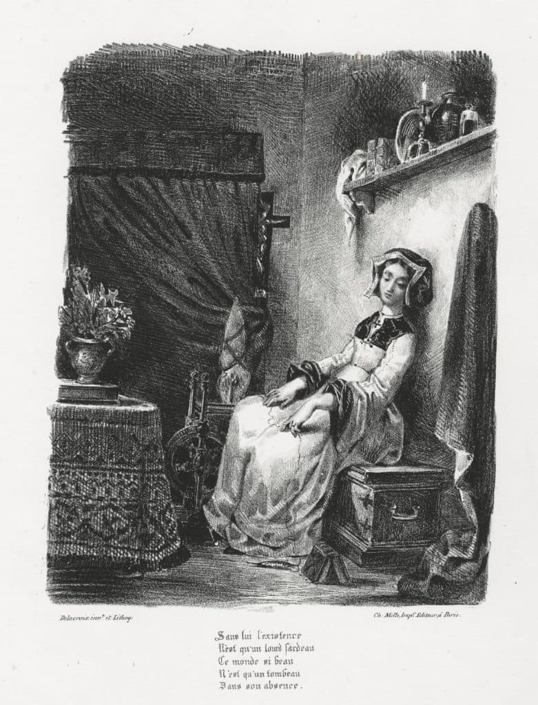 Delacroix – Marguerite au rouet