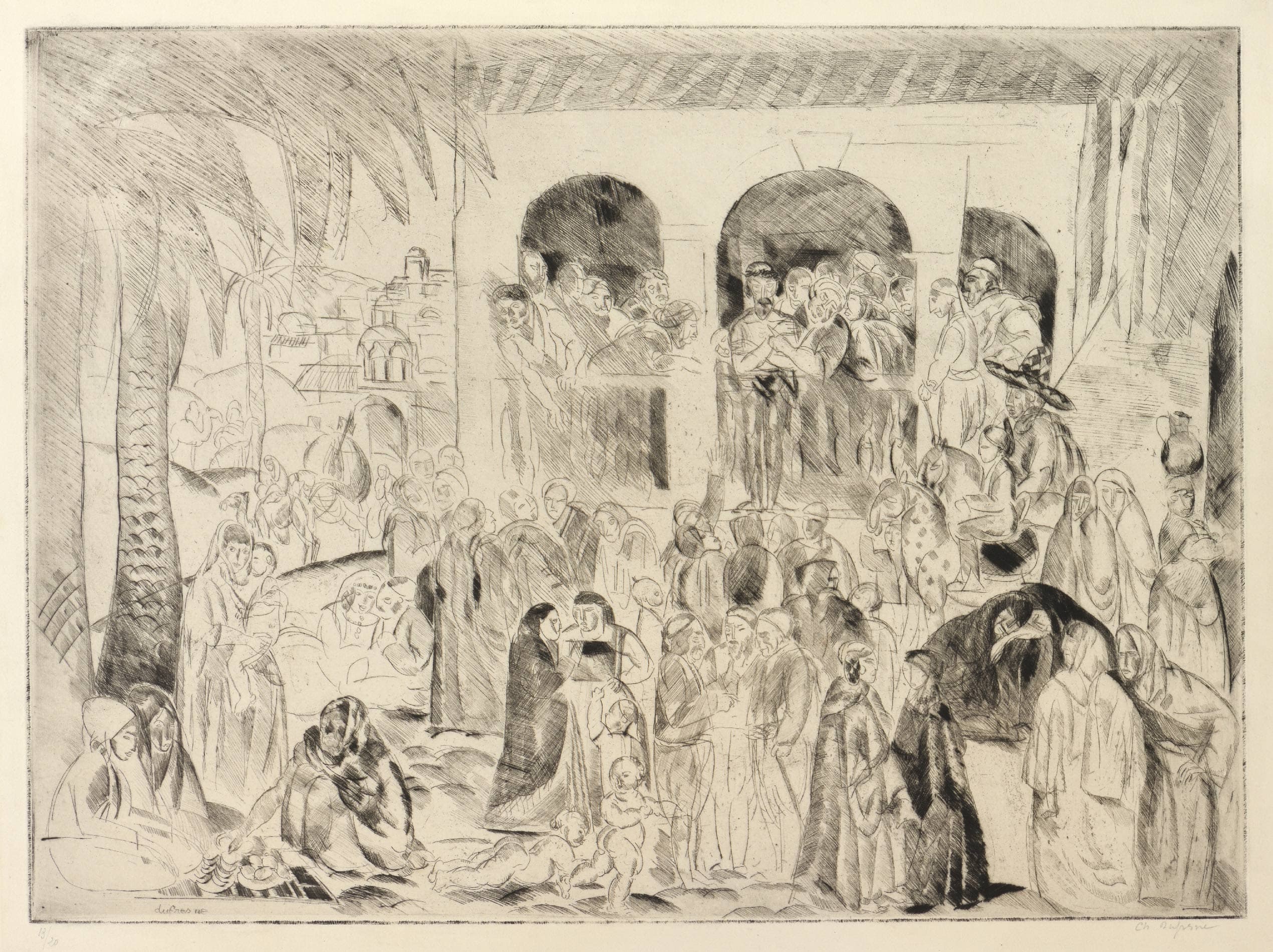 Christ showed to the people