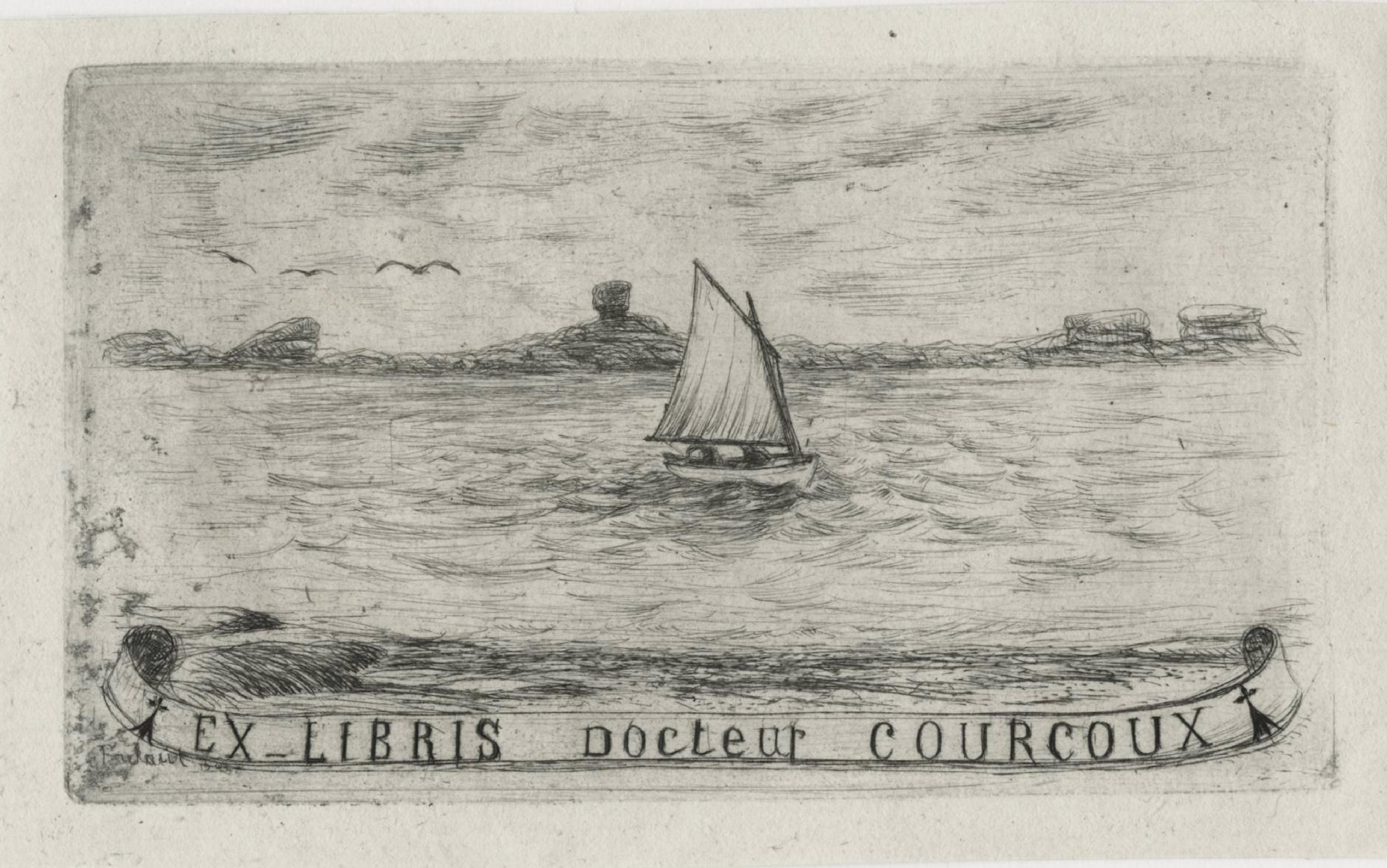 Ex-libris du docteur Courcoux