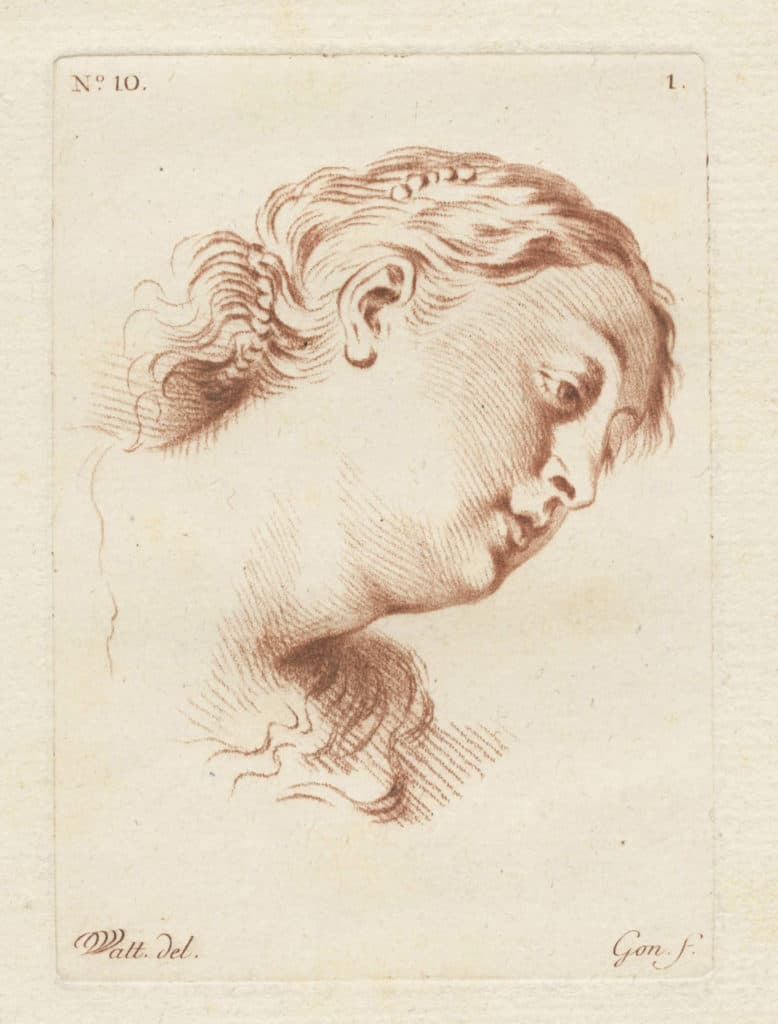 Gonord – Tête de femme penchée vers la droite