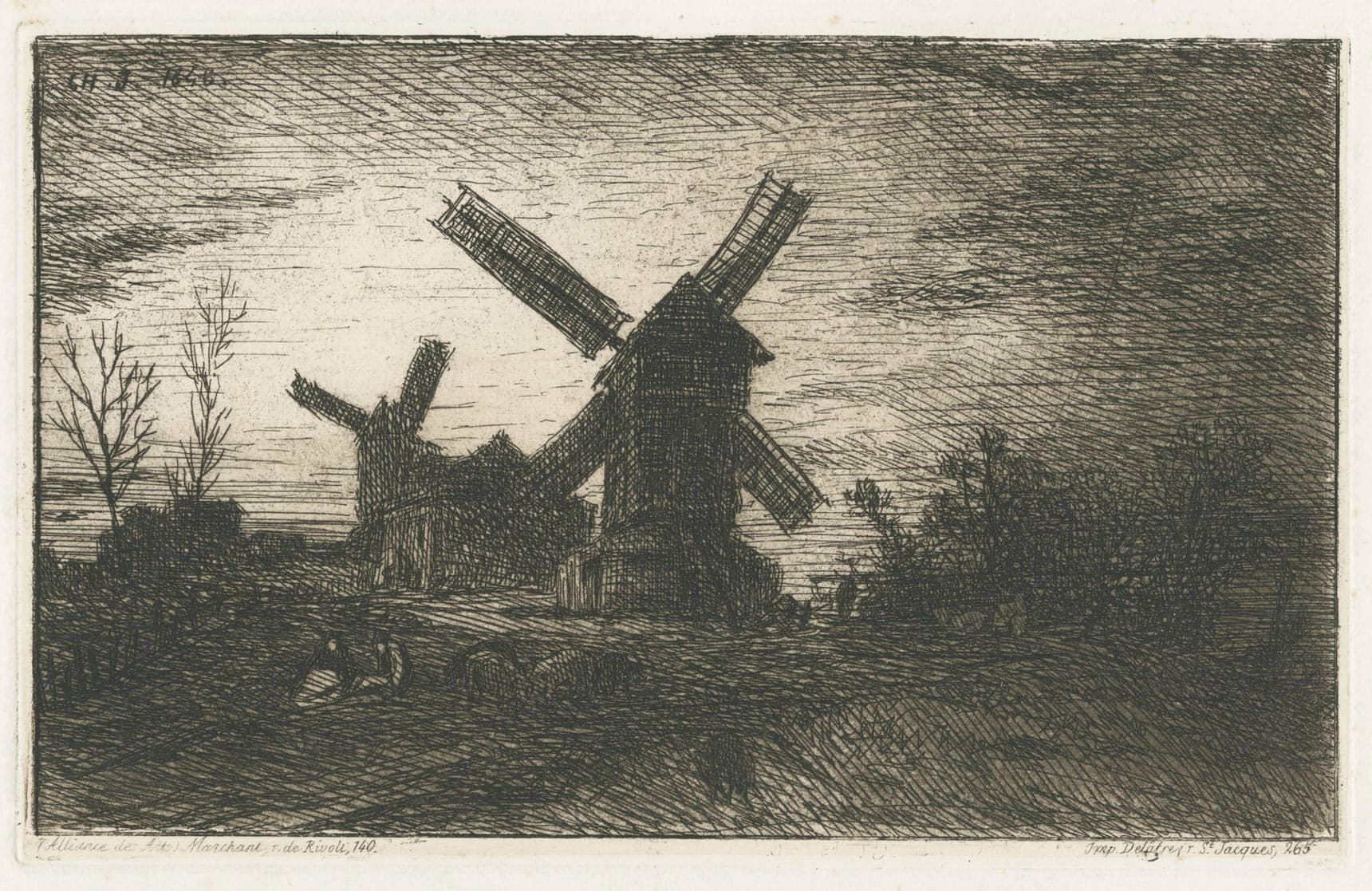 Two mills in Montmartre