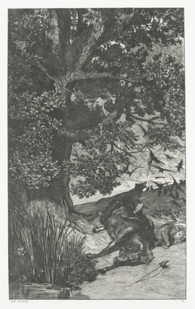 Klinger – Gefallener Reiter (Cavalier tombé)