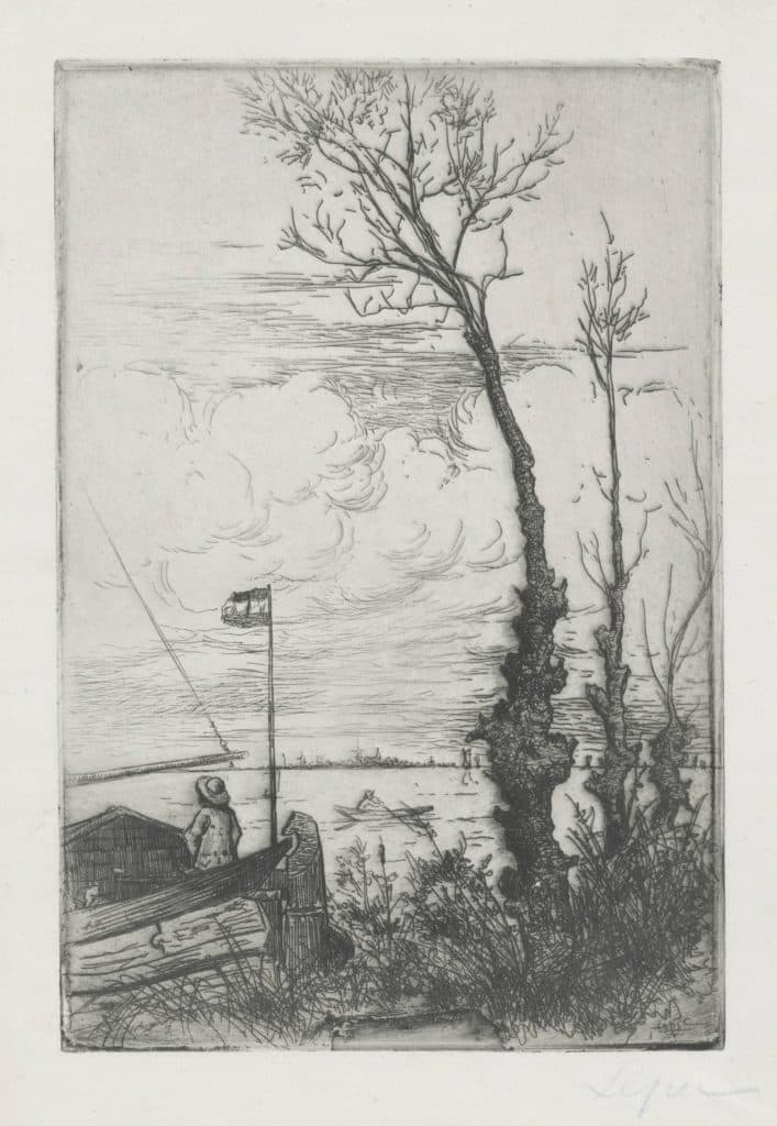 Lepic – Barque au rivage