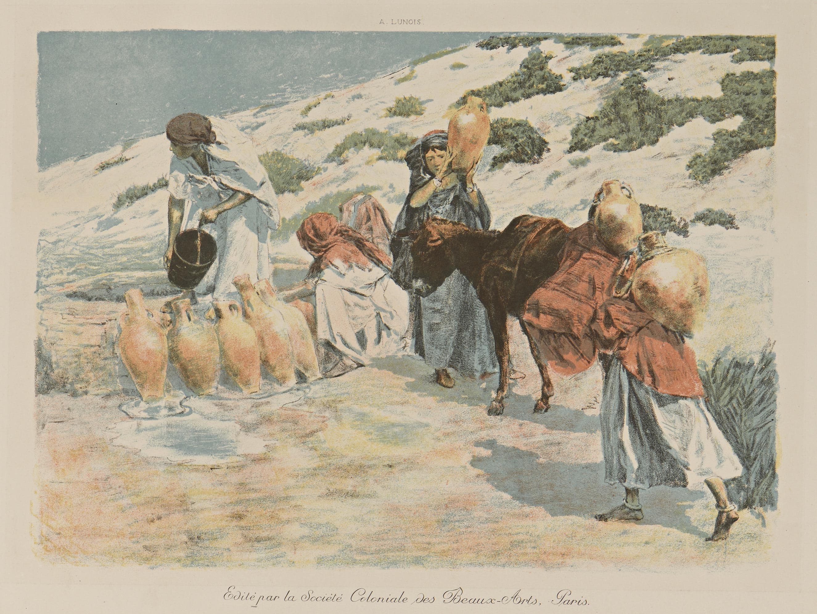 Au puits ou la récolte de l’eau dans le sud Oranais