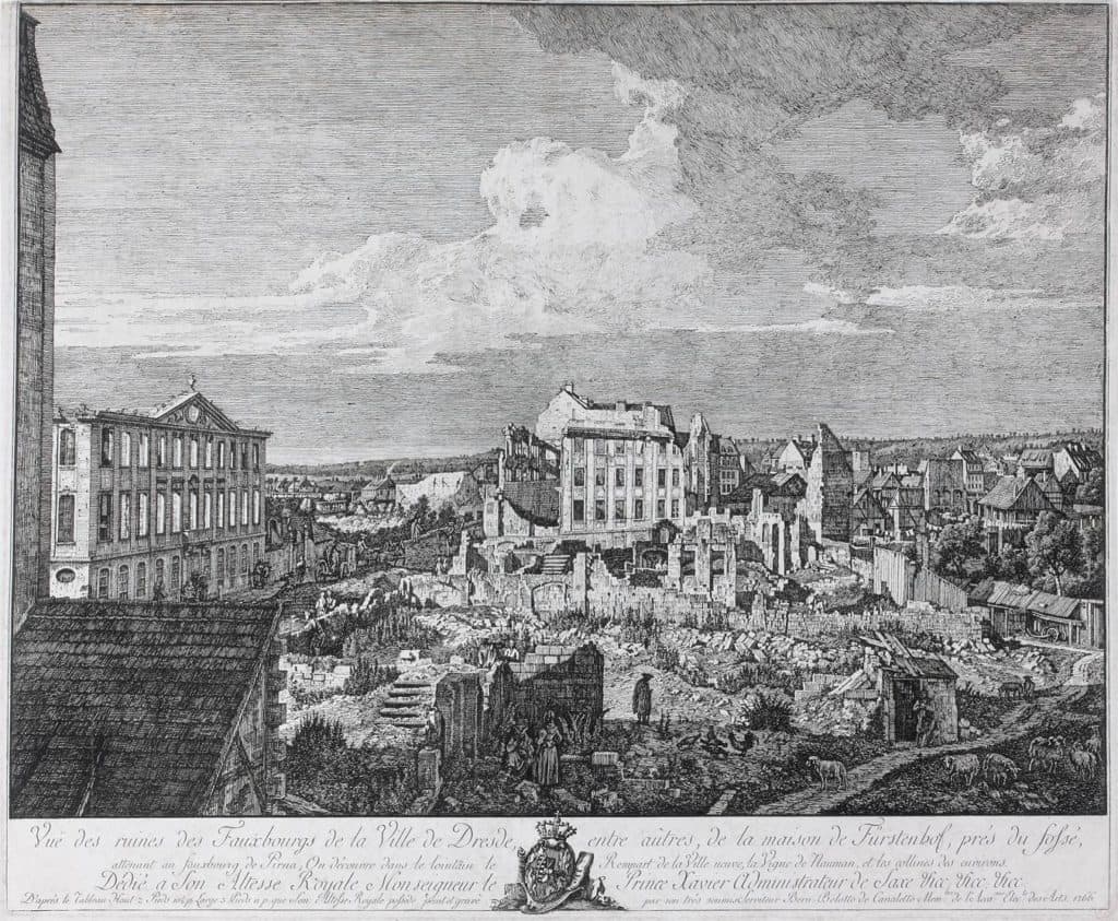 Bellotto – Ruines des faubourgs de Dresde