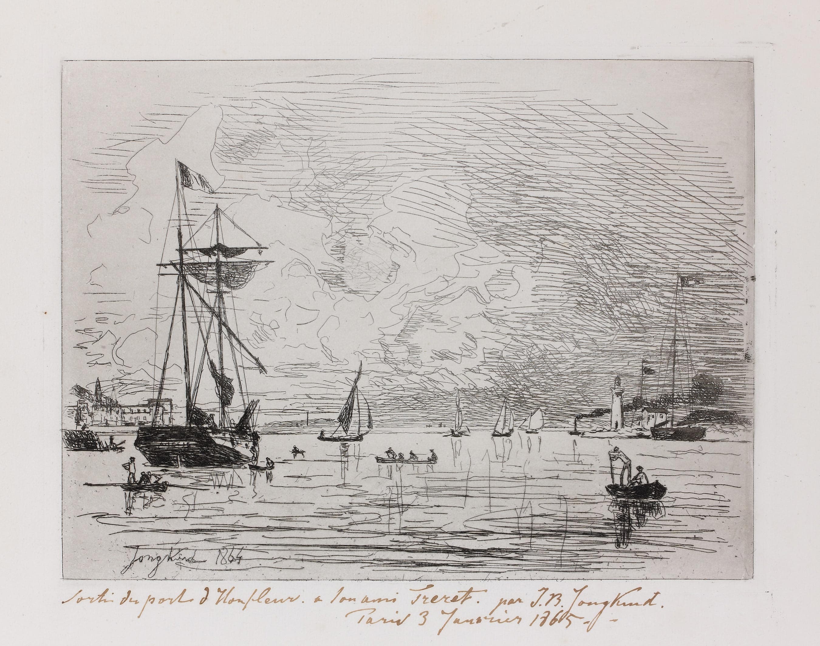 Sortie du port d’Honfleur