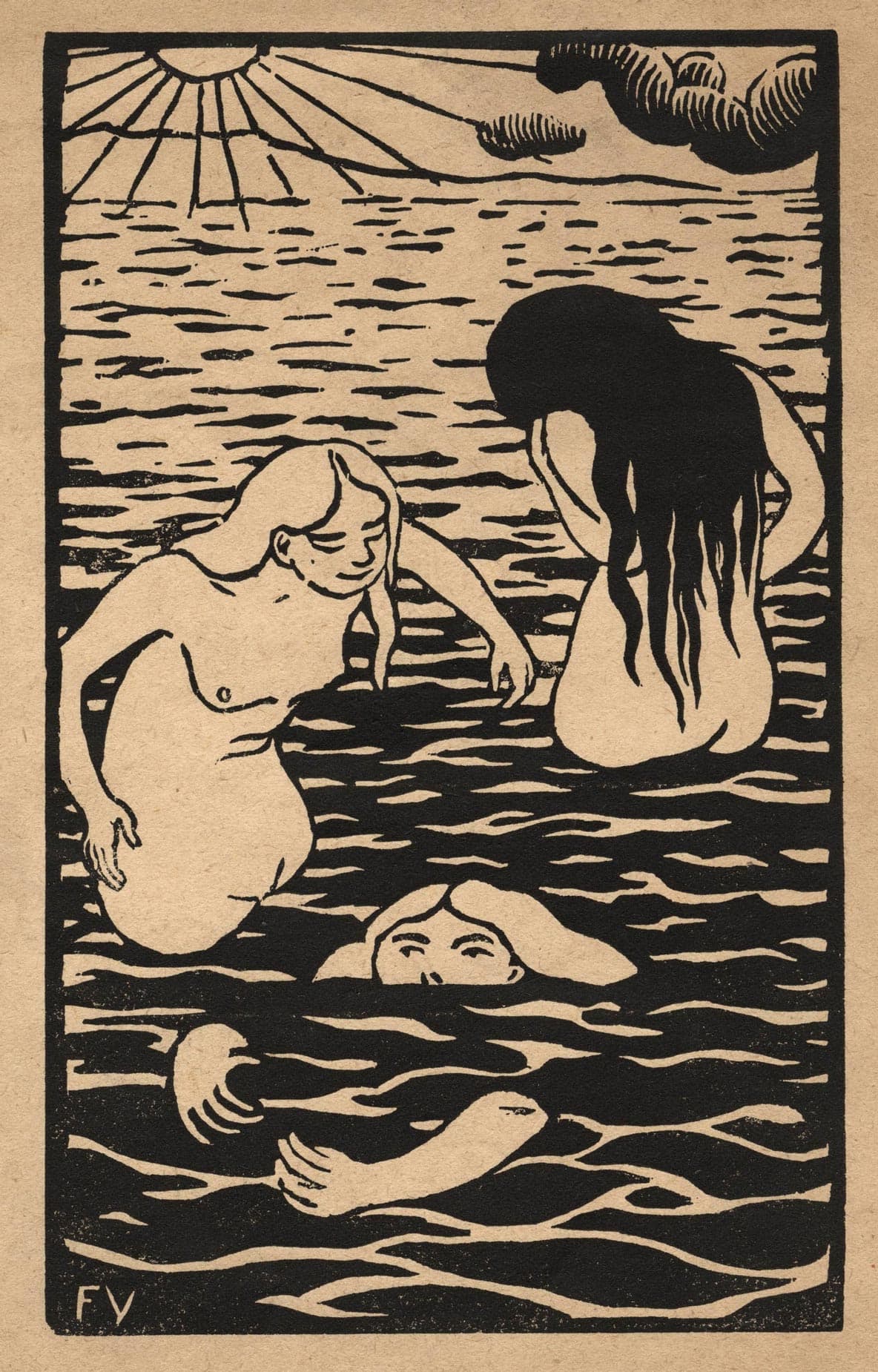 The three bathers