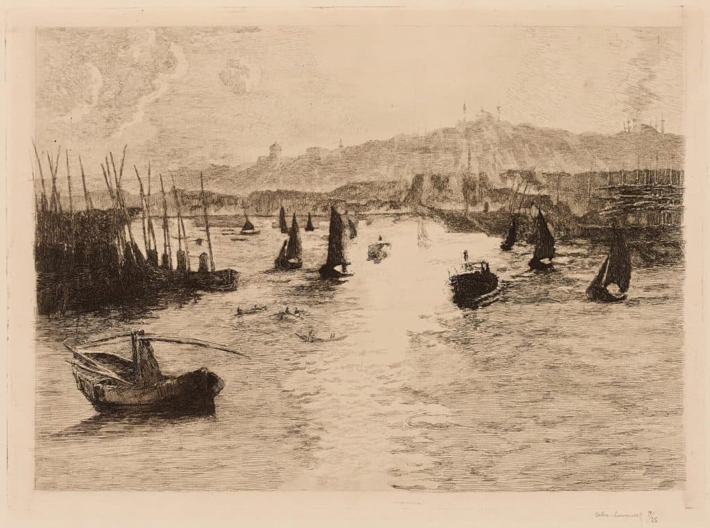 Lunois – La corne d’or, coucher de soleil