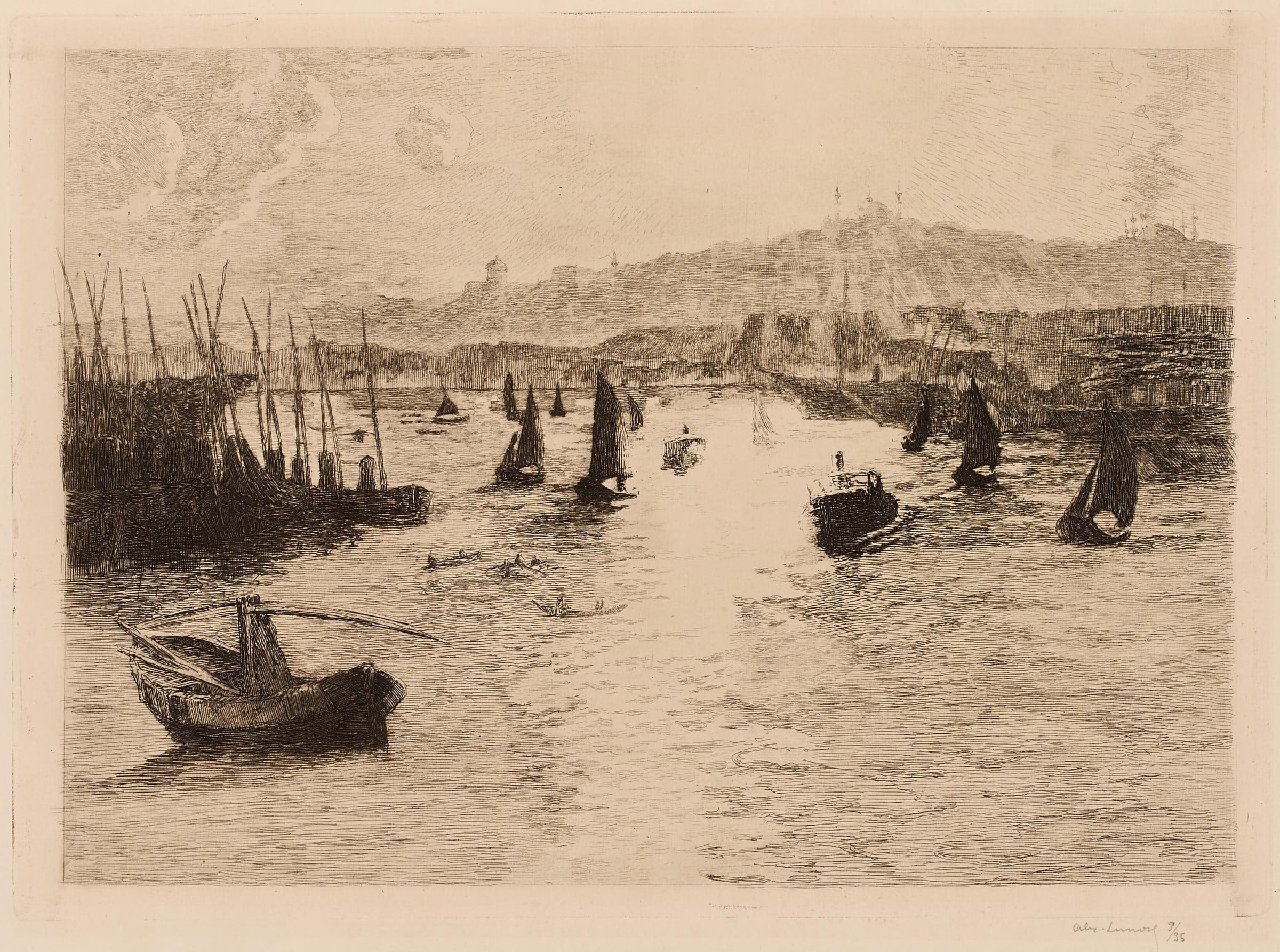 The corne d'or, sunset