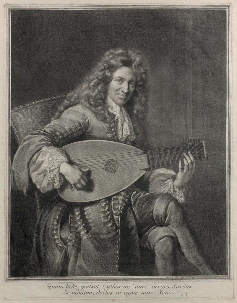 Edelinck – Charles Mouton, musicien de Louis XIV (1626-1710)