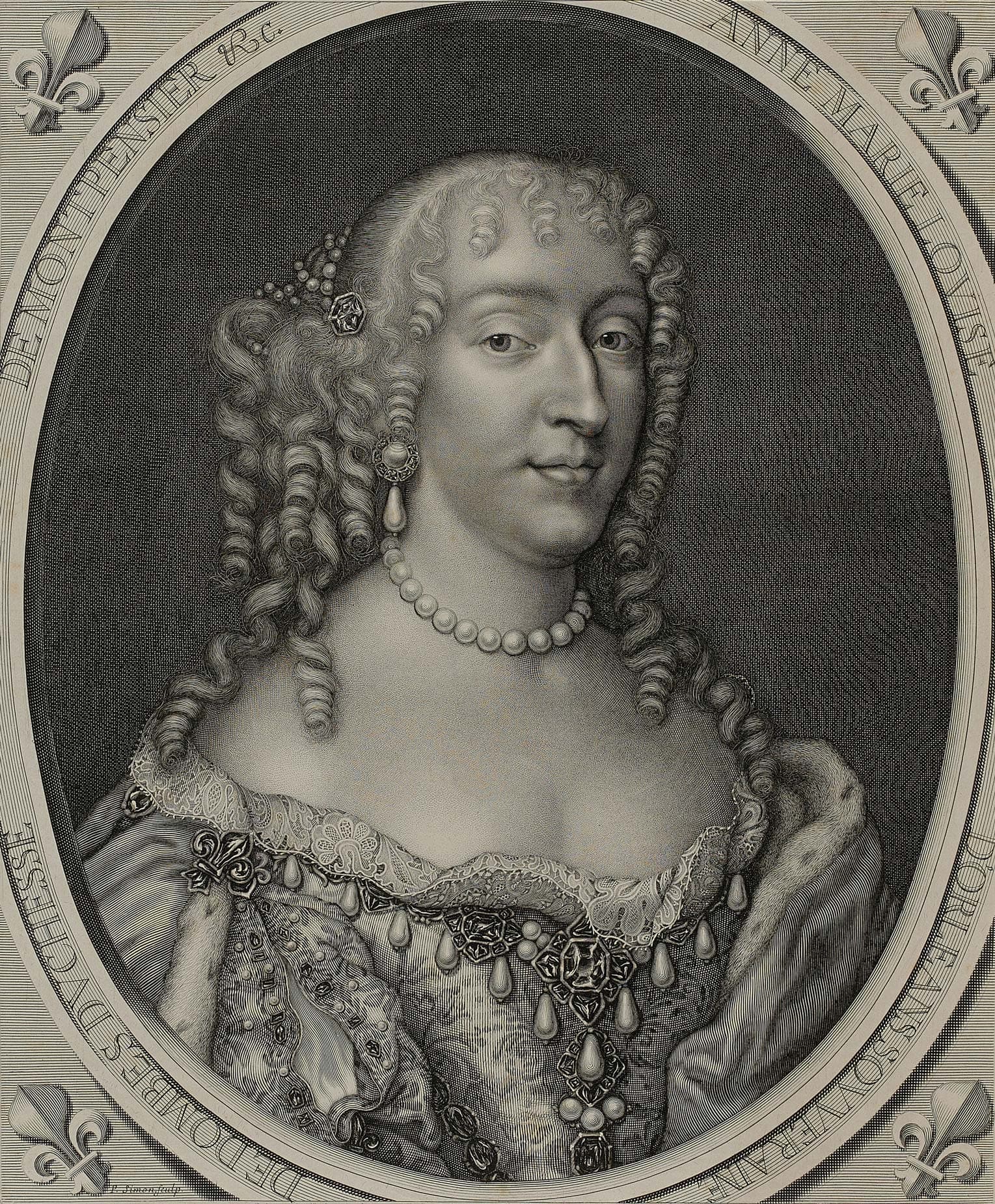 Anne Marie Louise d’Orléans, duchesse de Montpensier, dite la Grande Mademoiselle (1627-1695)