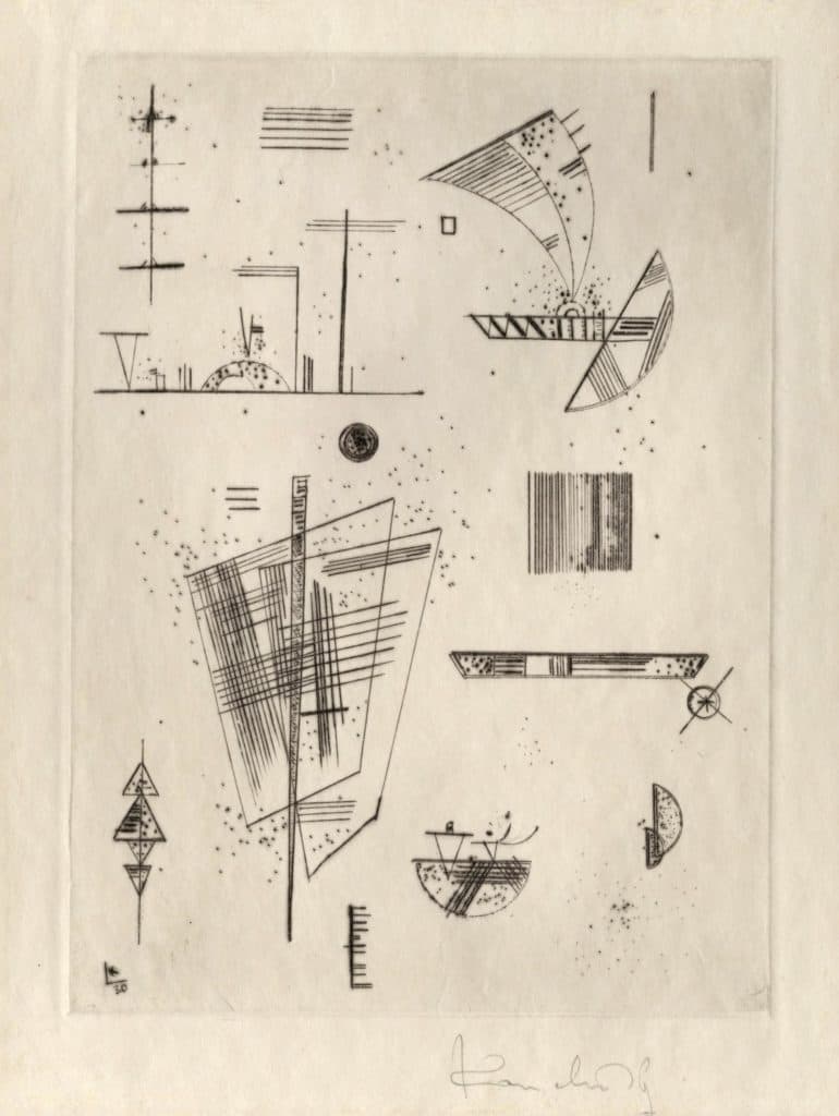 Kandinsky – Première eau-forte pour les éditions Cahiers d’art