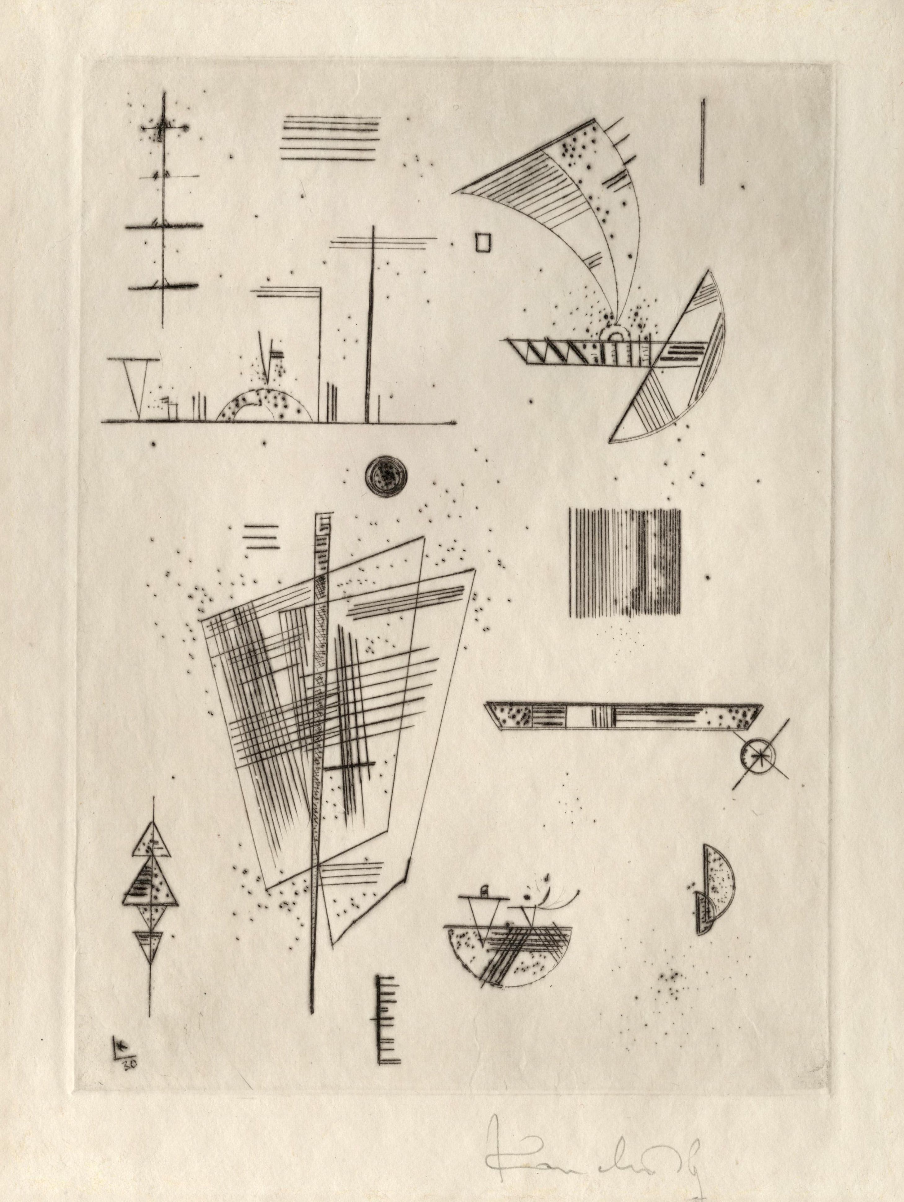 Première eau-forte pour les éditions Cahiers d’art