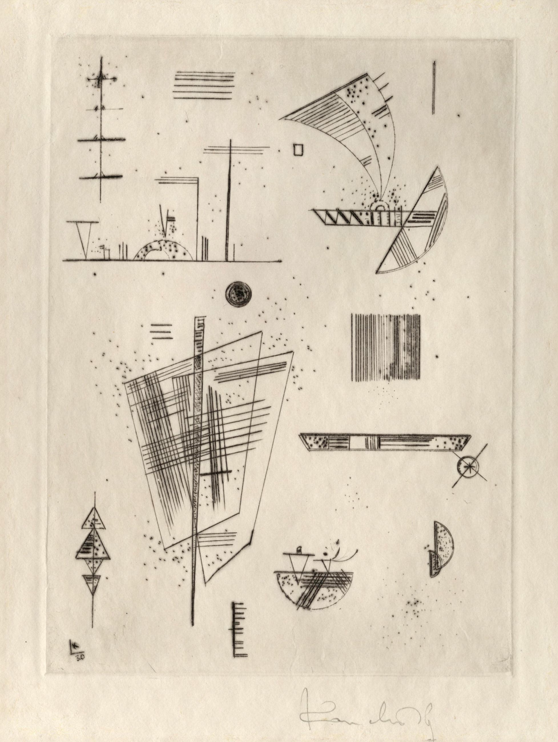 First etching for the editions Cahiers d'art