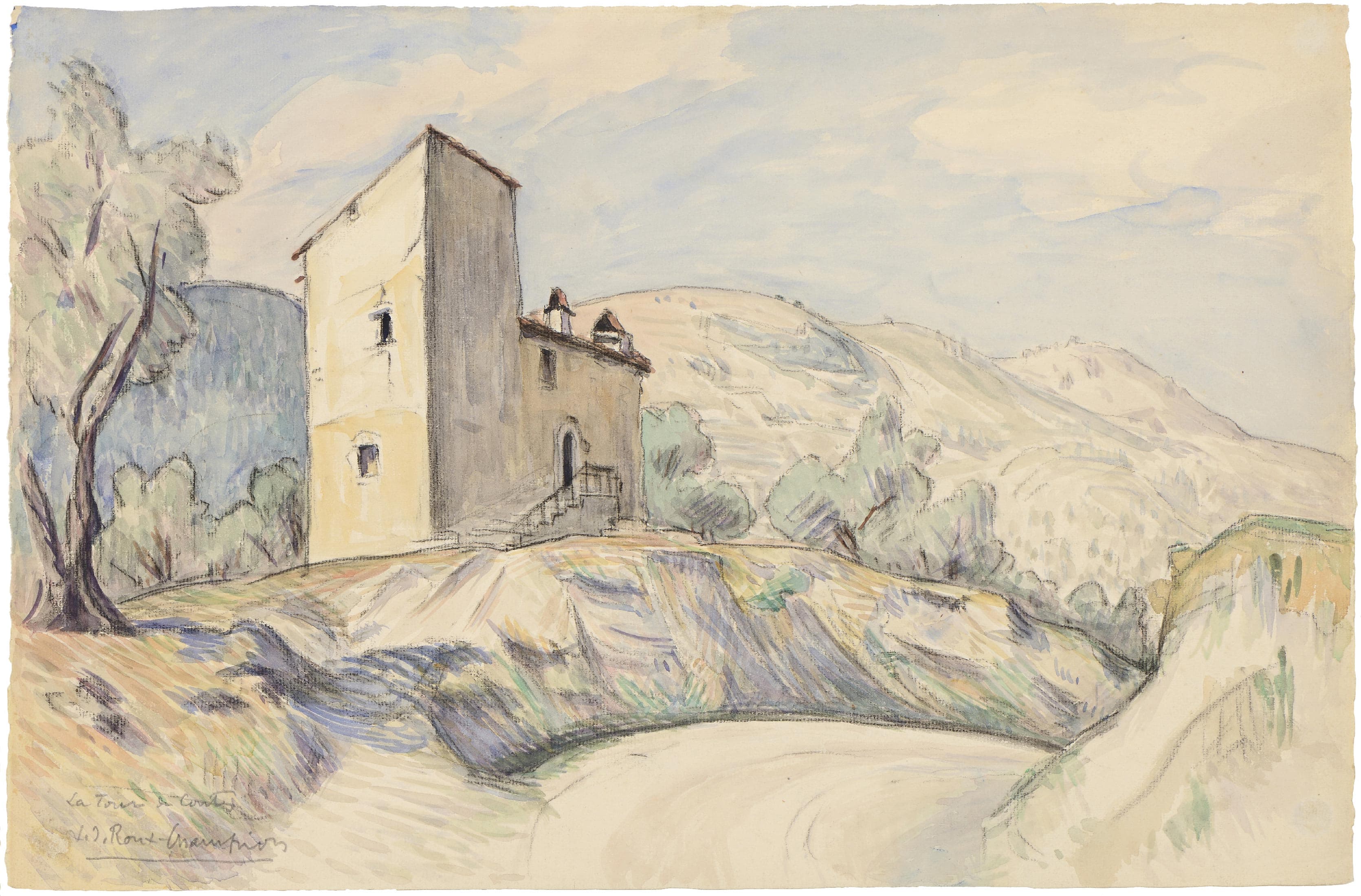 The Contes tower (Alpes-Maritimes)