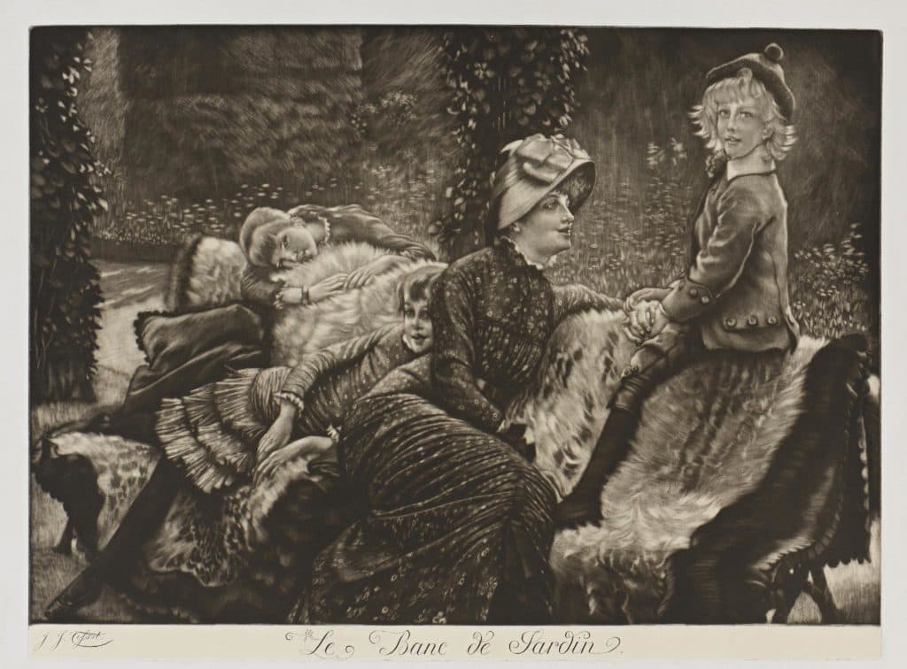 Tissot – Le banc de jardin