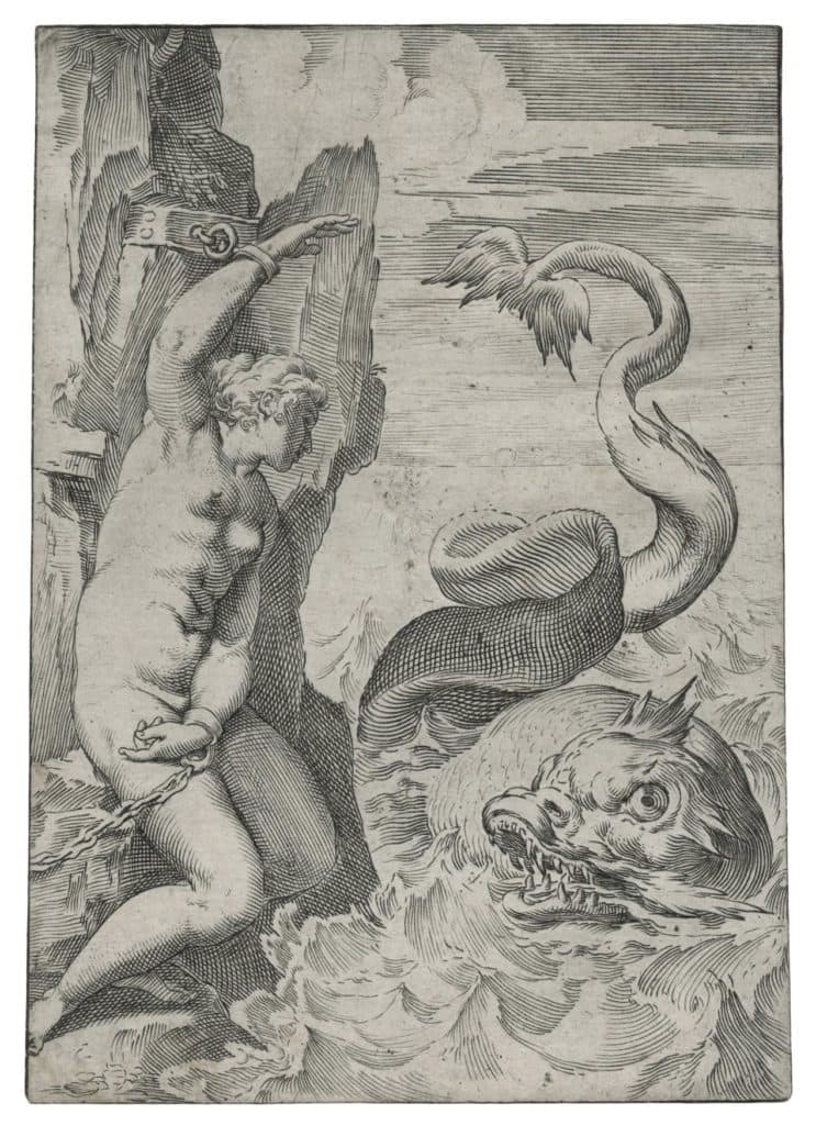 Carracci (Agostino) – Andromède