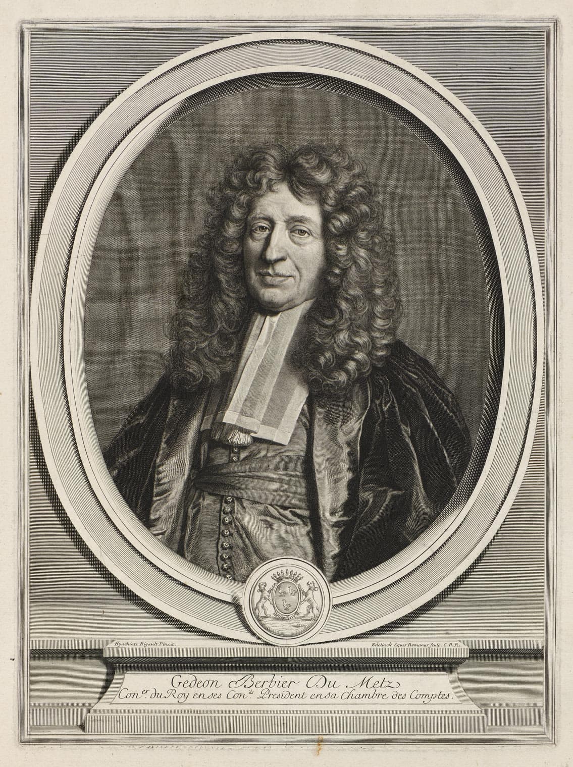 Gédéon Berbier du Metz Counselor to the King ... President in his Chamber of Accounts