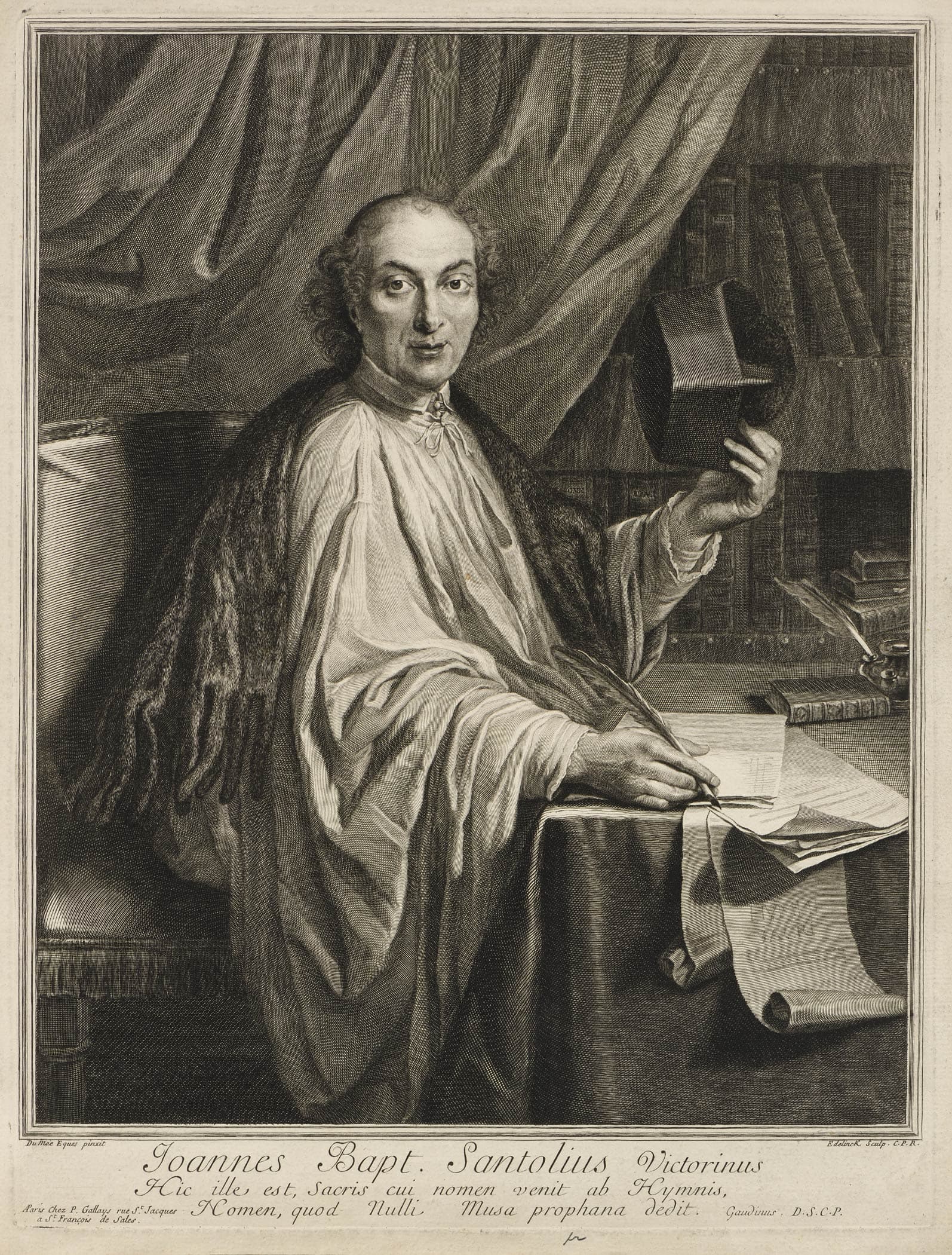 Jean-Baptiste Santeuil, chanoine de l’Abbaye de Saint Victor de Paris et poète latin célèbre