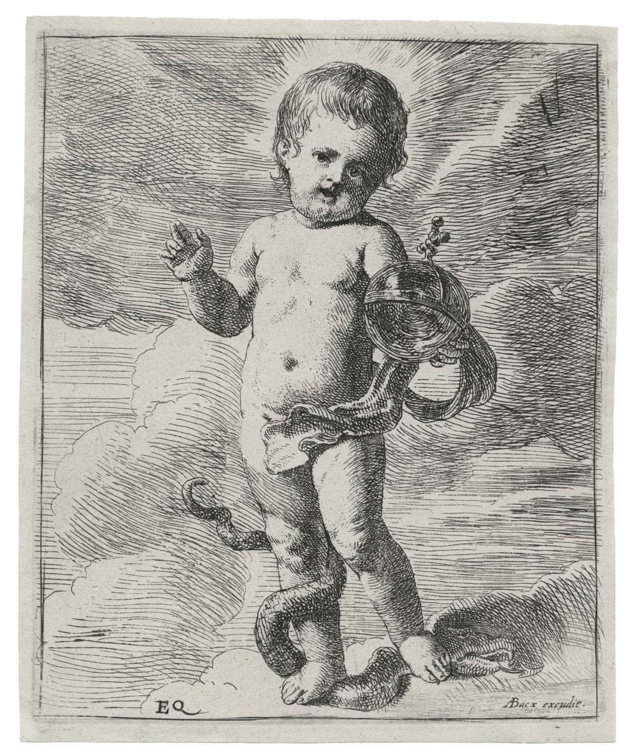 The Infant Jesus Crushing the Serpent's Head