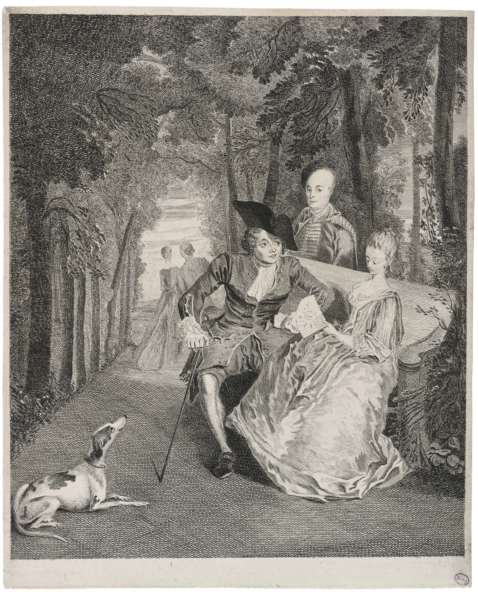 La conversation dans un parc