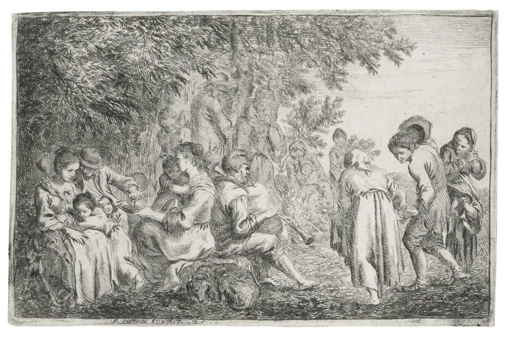 Parrocel (Pierre) – Fête paysanne sous les arbres